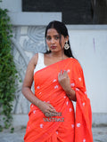 Pure khadi cotton saree(no blouse piece included)