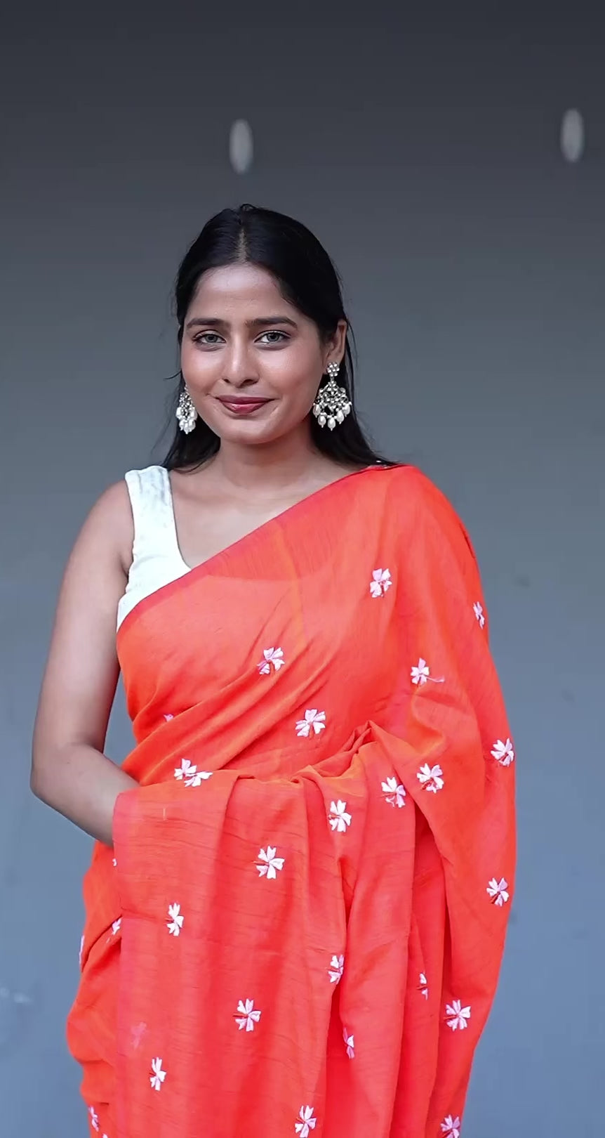 Pure khadi cotton saree(no blouse piece included)